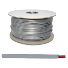 1000ft 26awg 4 Conductor Telephone Phone Line Flat Cable Stranded Wire Silver