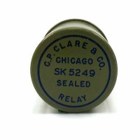 C.P. CLARE & CO. SK 5249 DPDT 8 PIN ENCLOSED RELAY