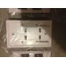 Lot of 59 Speaker Jack Wall Plate White 16 GA wire Dual Clip up to 16 AWG