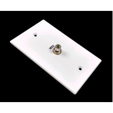 Qty 36 Of Coax Wall Plate F Type Jack White Single Coaxial Outlet Cover