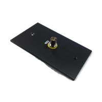 Video Wall Aluminium Plate Single Bnc Female Female Yellow Wp 1g Black